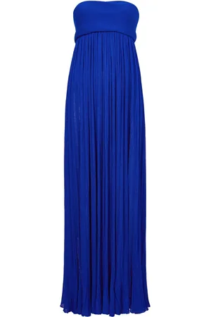 Proenza Schouler Vestido largo estilo strapless con diseño plisado