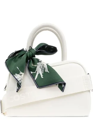 Lacoste Tote de piel con detalle de mascada