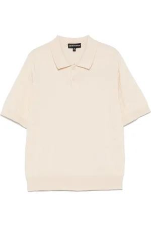 Emporio Armani Playera tipo polo con logo en jacquard