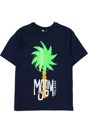 Msgm Playera con logo estampado