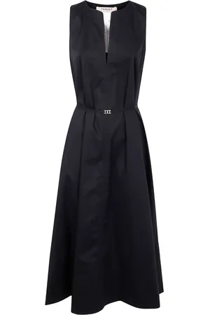 Twin-Set Vestido sin mangas con cinturón