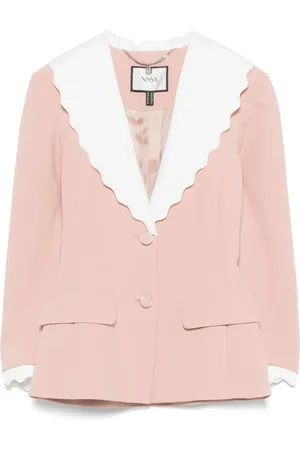 NISSA Blazer con solapas festoneadas