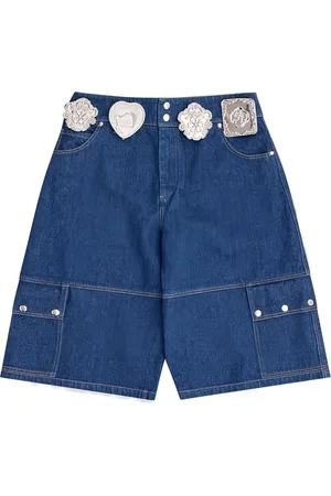 Chopova Lowena Shorts de mezclilla con tiro bajo