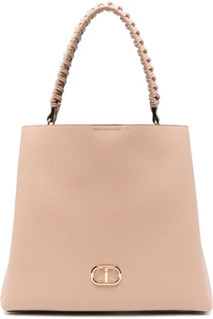 Twin-Set Tote con asa trenzada