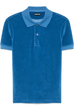 Tom Ford Playera tipo polo de tejido de rizo