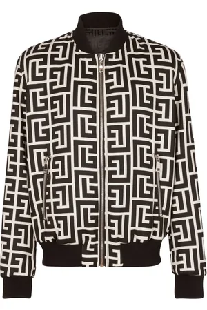 Balmain Chamarra bomber reversible con monograma