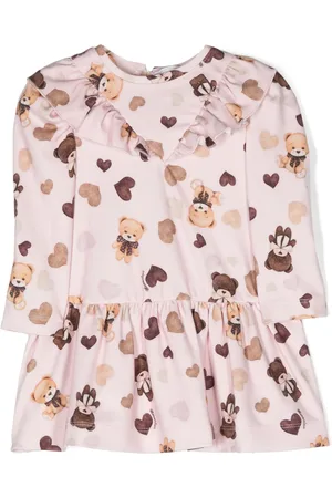 MONNALISA Vestido acampanado con estampado gráfico