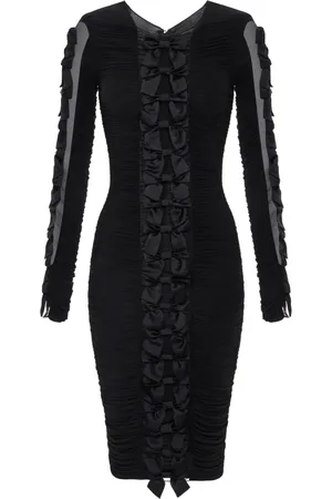 Elisabetta Franchi Vestido midi con detalle de moño