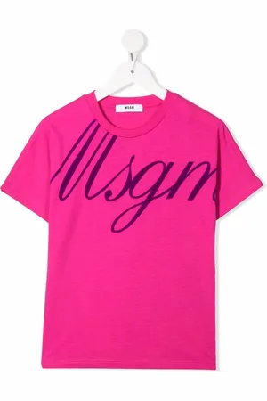 Msgm Playera con logo estampado