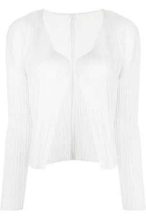PLEATS PLEASE ISSEY MIYAKE Cárdigan corto con diseño plisado
