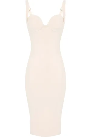Elisabetta Franchi Vestido midi estilo bustier