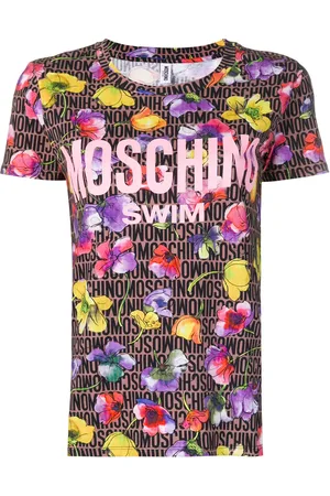 Moschino Playera con estampado de oso y logo