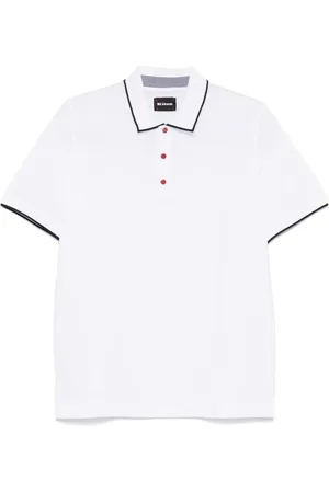 Kiton Playera tipo polo con ribete en contraste