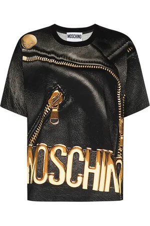 Moschino Playera con estampado de cierre