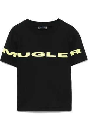 MUGLER Playera con logo estampado