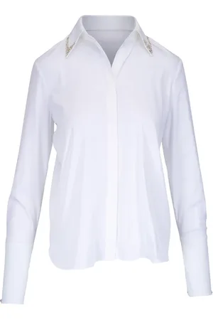 TWP Camisa con detalles en el cuello