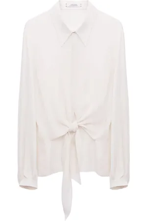 Dorothee Schumacher Blusa traslúcida con detalle de lazo