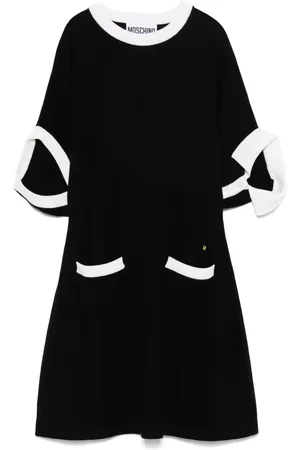 Moschino Vestido corto con ribete en contraste