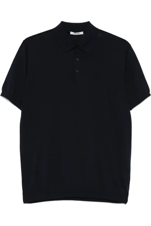 KANGRA CASHMERE Playera tipo polo de tejido fino