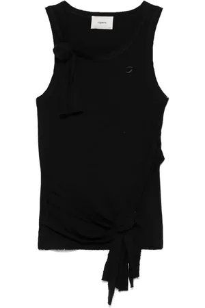 COPERNI Camiseta con rosa con efecto envejecido