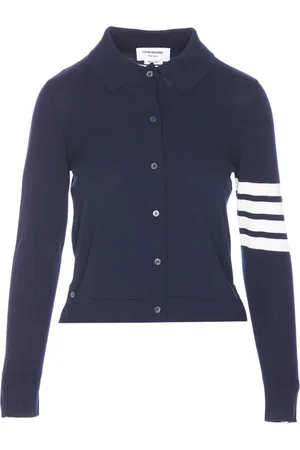 Thom Browne Playera tipo polo de jersey con motivo 4 Bar Stripes