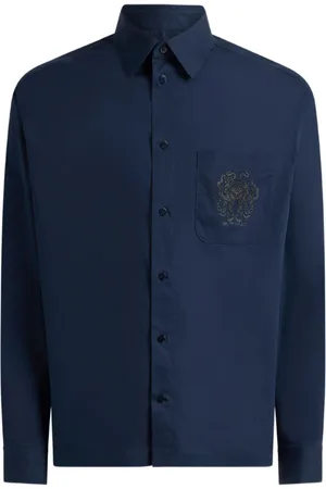 Etro Camisa con logo bordado
