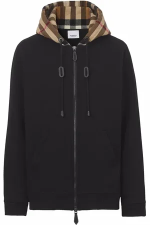 Burberry Hoodie con paneles y motivo de cuadros