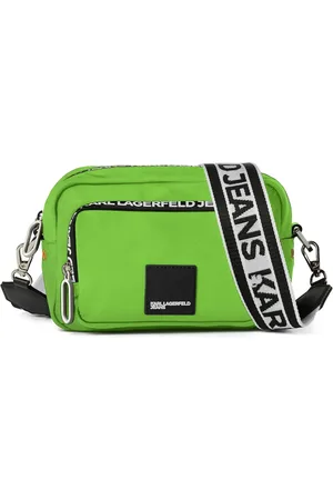 Karl Lagerfeld Bolsa crossbody grande con aplique del logo