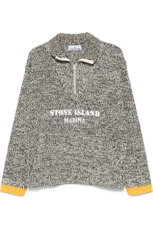 Stone Island Suéter con logo pintado