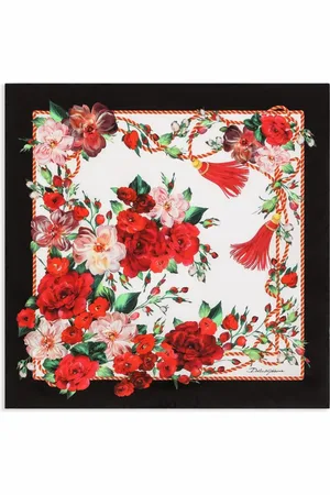 Dolce & Gabbana Mascada con estampado de rosas