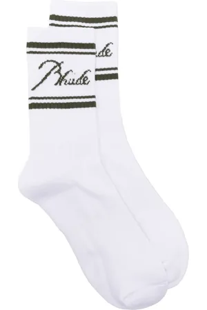 Rhude Calcetines con logo en intarsia