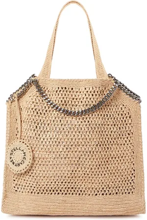 Stella McCartney Tote Falabella de rafia pequeña