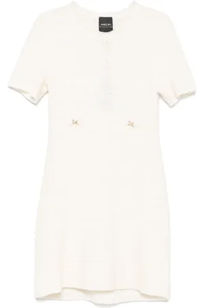 Marc Cain Vestido corto con placa del logo