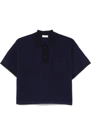 Liu Jo Playera tipo polo con mostacillas