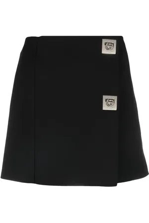 Givenchy Falda cruzada con hebilla G-Lock