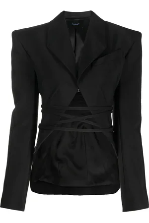 MUGLER Blazer con cierre de lazo