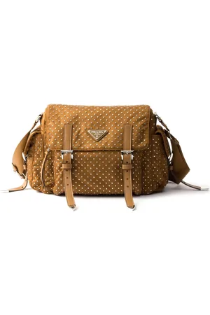 Prada Bolsa de hombro con apliques