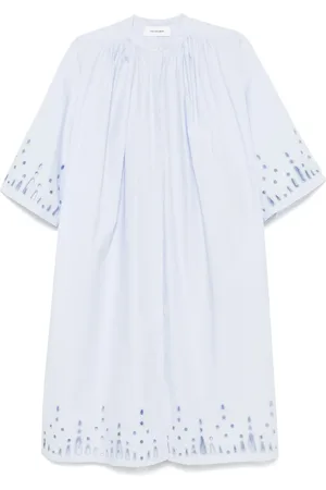 YVES SALOMON Vestido midi de popelina