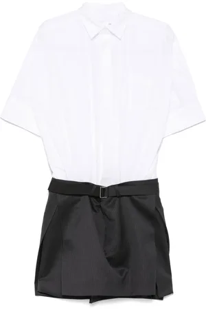 SACAI Vestido midi con paneles