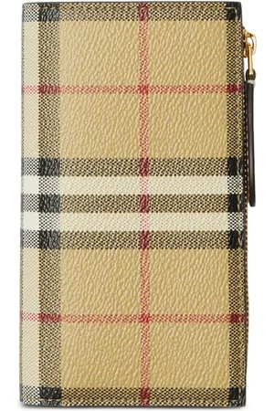 Burberry Cartera plegable con motivo Vintage Check