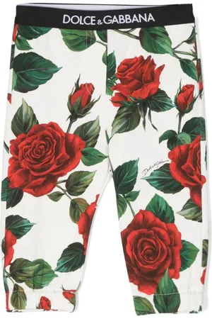 Dolce & Gabbana Leggins con rosas estampadas