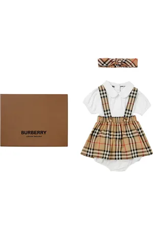 Burberry Set de mameluco con motivo de cuadros