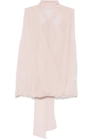 BLUMARINE Top de georgette con mascada