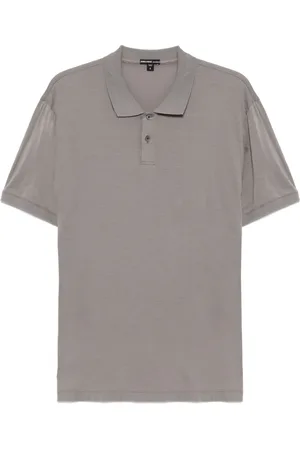 James Perse Playera tipo polo Luxe Lotus