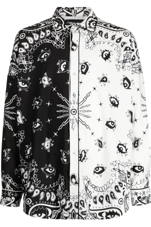 HACULLA Camisa con estampado de cachemira y botones