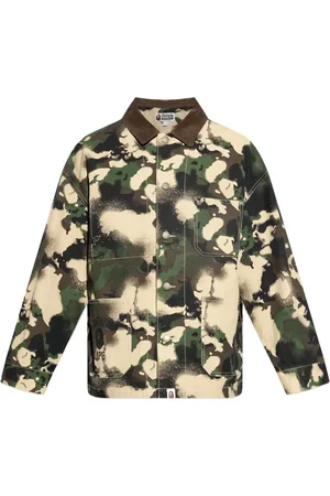 A Bathing Ape Chamarra work con estampado militar