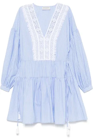 Ermanno Firenze Vestido corto con rayas estampadas