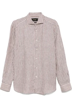 HUGO BOSS Camisa con rayas estampadas