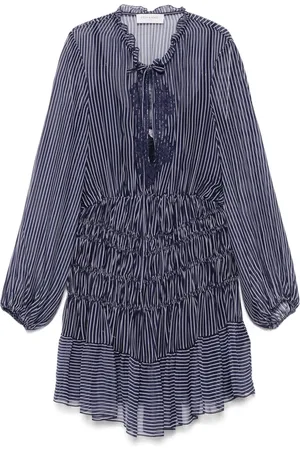 Ermanno Firenze Vestido corto con rayas estampadas