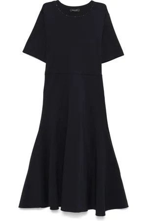Fabiana Filippi Vestido midi con detalle de mostacilla
